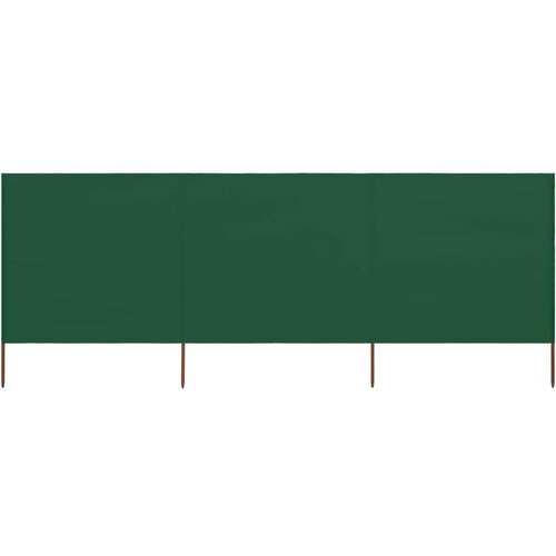 vidaXL vjetrobran s 3 panela od tkanine 400 x 80 cm zeleni Cijene