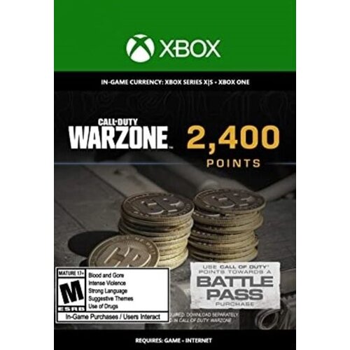  2,400 call of duty: warzone points xbox live key global Cene