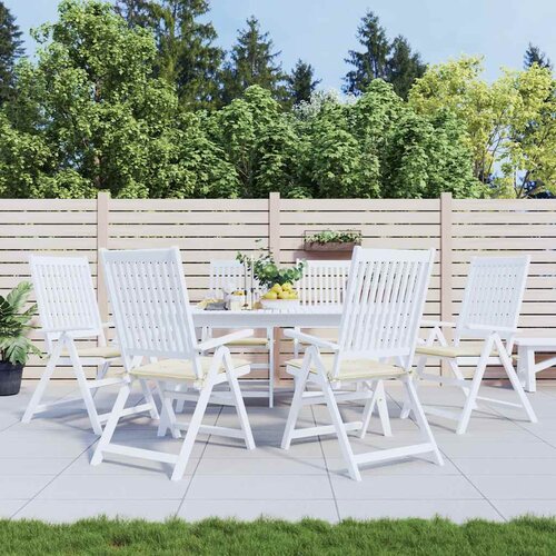  Jastuci za vrtne stolice 6 kom krem 50x50x2 cm tkanina Oxford Cijene