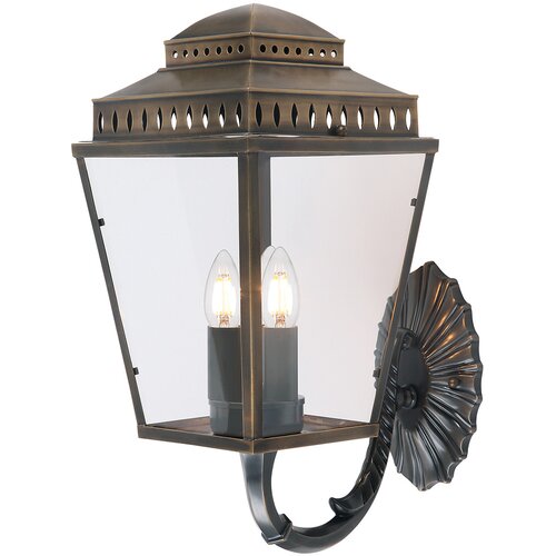 Elstead Lighting Elstead Mansion House Zunanja stenska svetilka s 3 lučmi, medeninasta, IP44, E14, (22100094) Cene