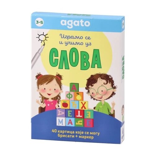 Agato Smart kid, kartice sa slovima, 40 kartica , 4 - 7 godina Cene