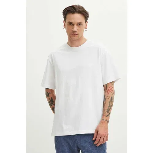 Medicine Bombažna kratka majica moški, bela barva