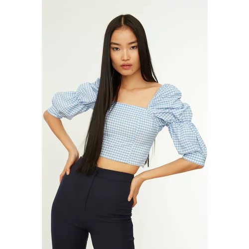 Trendyol Blouse - Blue - Fitted