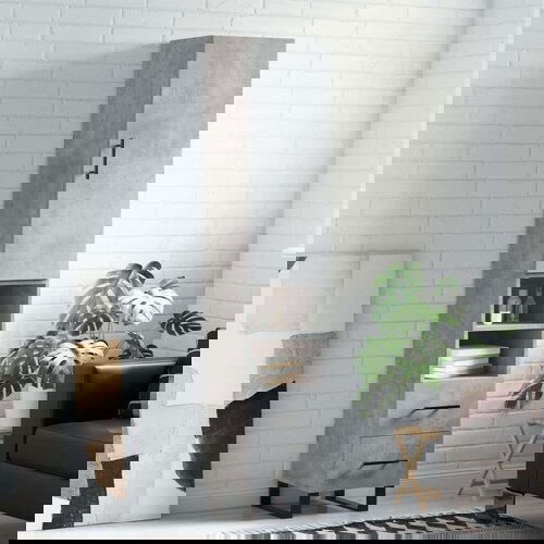  Visoka komoda siva betona 34 5x34x180 cm od konstruiranog drva Cene