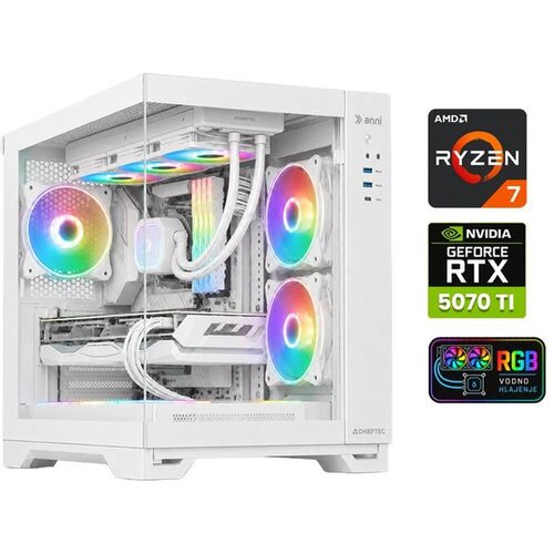 ANNI gaming namizni računalnik Gamer R7 Ryzen 7 9800X3D/32GB/2TB SSD/RTX 5070 Ti/bela Cene