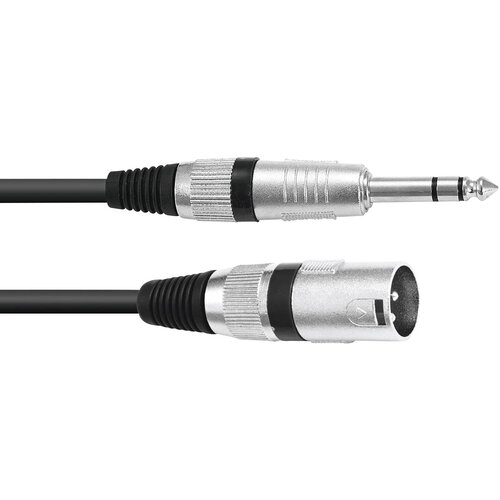 Omnitronic 30225196 XLR adapterski kabel [1x XLR vtič 3-polni - 1x klinken vtič 6.3 mm (stereo)] 2.00 m črna, (20428071) Cene