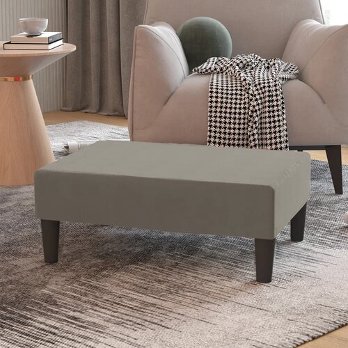 vidaXL stolček za noge svetlo siv 78x56x32 cm žamet Cene