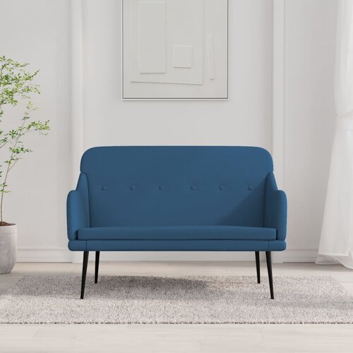  Klupa plava 110 x 76 x 80 cm od tkanine Cijene