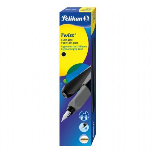 Pelikan nalivno pero Twist, črn, v &amp;scaron;katli Slike