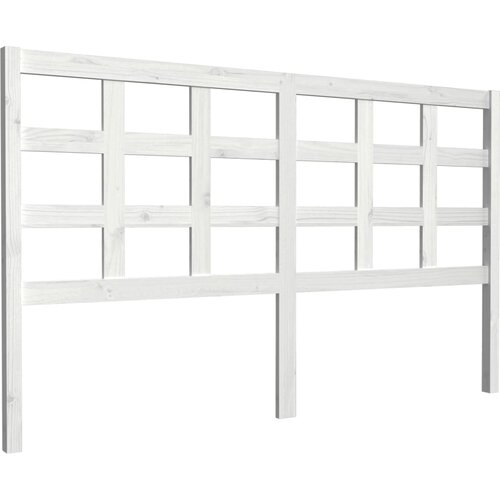 Maison Chic posteljno vzglavje - vzglavna omarica - nočna omarica belo 165,5x4x100 cm trdna borovina, (21705769) Slike