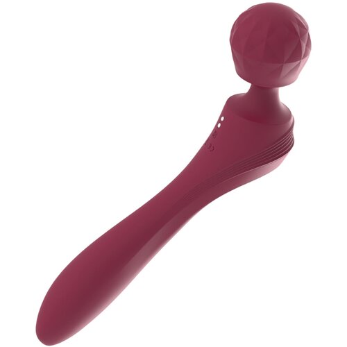 Lonelyi - vibrator masažer zakrivljenog oblika - crveni Slike