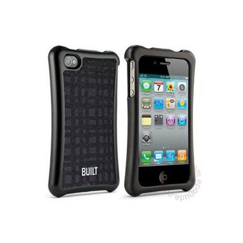 Built Ny Ergonomic Hard Case for iPhone 4S and iPhone 4 Graphite Grid A-PH4H-GGD Slike