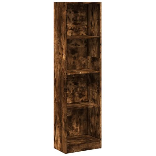Maison Chic Knjižna omara - Knjižni regal dimljeni hrast 40x24x143 cm inženirski les, (21724624) Slike