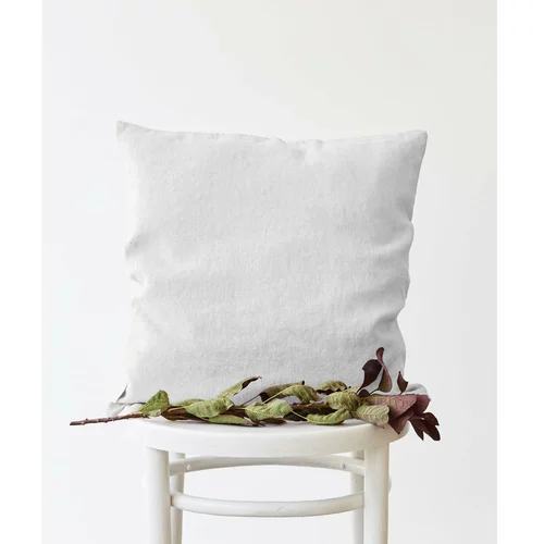 Linen Tales bijela lanena jastučnica, 45 x 45 cm