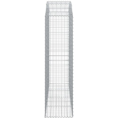  Gabionska ko&amp;scaron;ara s lukom200x50x180/200 cm pocinčano željezo Slike