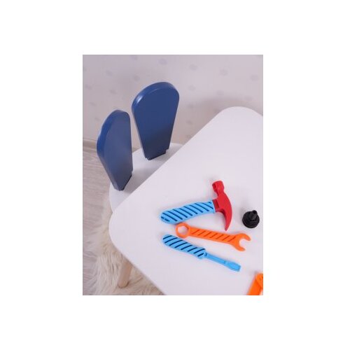 Hanah home dečiji sto i stolica bunny one chair set blue white Slike