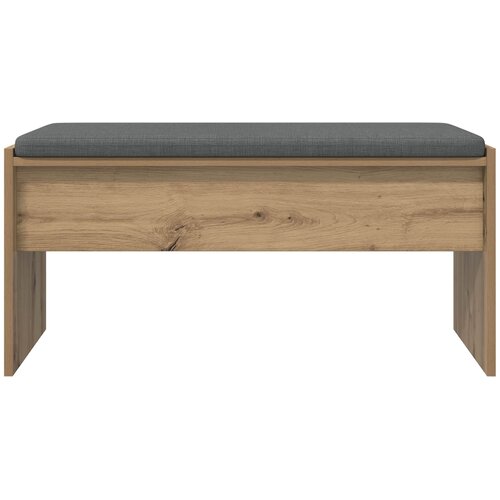  Klupa za hodnik s jastukom Umjetnički hrast 83 x 38 x 40 cm Slike