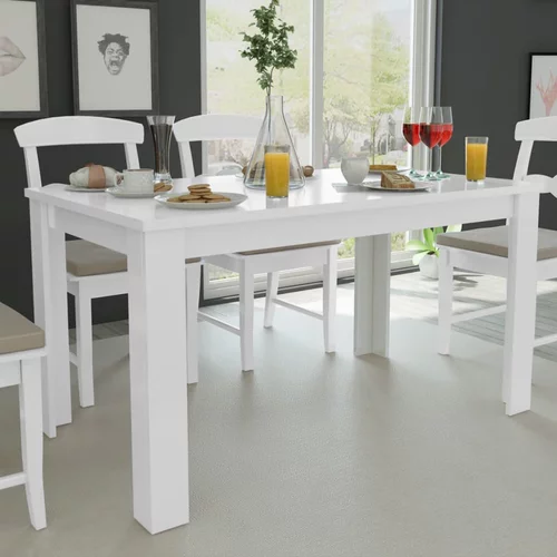  Blagavaonski stol 140 x 80 x 75 cm bijeli