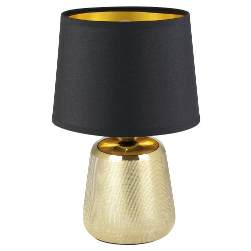Eglo Manalba 1 stona lampa/1, e14, crna/zlatna/keramika/tkanina Cene