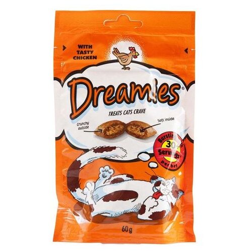 Dreamies poslasica za mačke piletina 60 g 60 g Slike