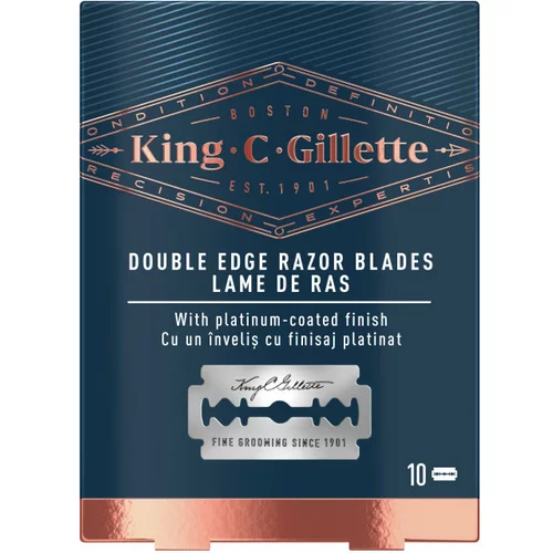 Gillette king c. zamjenske oštrice double edge 10 kom
