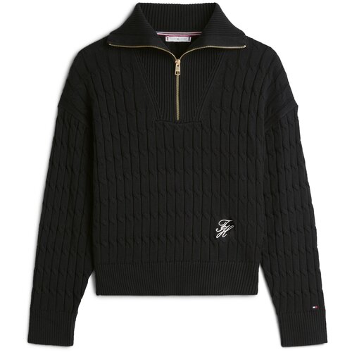 Tommy Hilfiger Pulover crna / bijela Slike