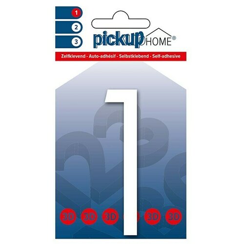 Home 3D Kućni broj Oslo (Visina: 9 cm, Motiv: 1, Bijele boje, Plastika, Samoljepljivo) Cijene