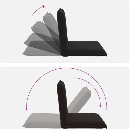  Podna stolica Crna 54 x 64 x 59 cm Vuna Slike