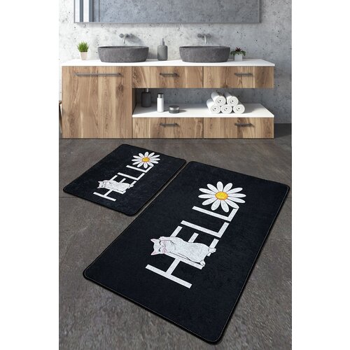  hola gato djt multicolor bathmat set (2 pieces) Cene