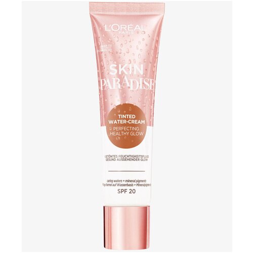 L&amp;acute;Or&amp;eacute;al Paris Pudri &amp;amp; podlage Cr&amp;egrave;me Hydratante Teint&amp;eacute;e Skin Paradise - 02 Deep Kostanjeva Slike