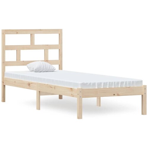 Maison Chic Posteljni okvir - Enojna postelja - Postelja za odrasle 75x190 cm trden les-J9793, (21765696) Slike