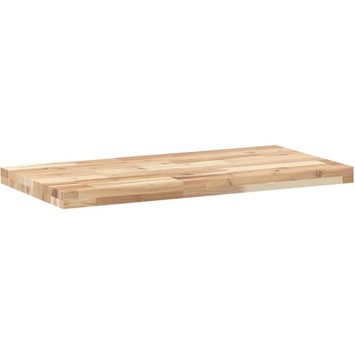  Plutajuće police 4 kom 80x40x4 cm Neobrađeno puno drvo akacije Slike