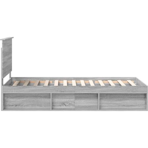  Okvir za krevet s uzglavljem Siva Sonoma 90 x 190 cm Slike