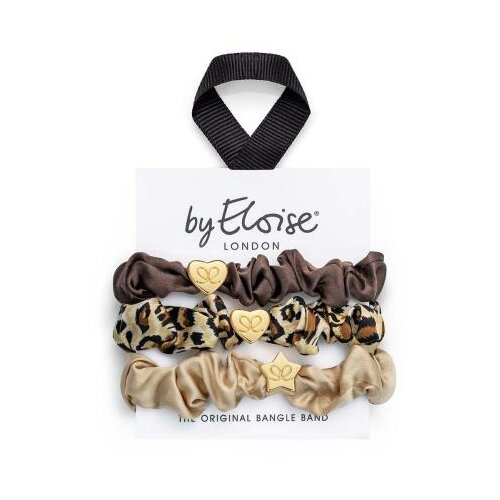 By Eloise London Bangle Set Leopard Luxe komplet elastik za lase Cene