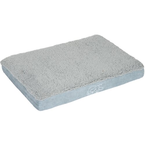 zooplus Krevet za pse Memory pravokutni, sivi - D 100 x Š 65 x V 9,5 cm (motiv: pas) Cijene