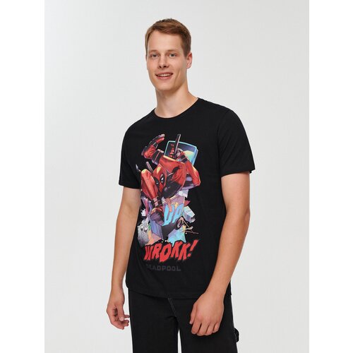 House - Majica kratkih rukava s printom Deadpool - Crna Cijene