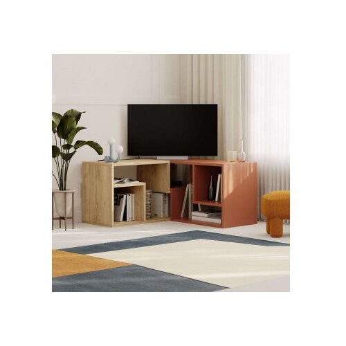 Hanah home tv polica glis sapphire oak cinnamon Cene