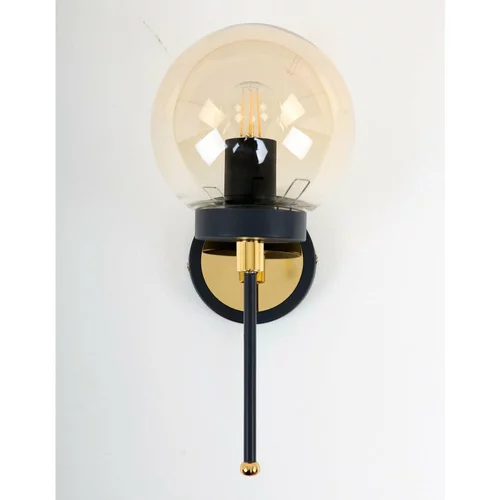 Squid Lighting Crna/u zlatnoj boji zidna lampa ø 15 cm Tokyo –
