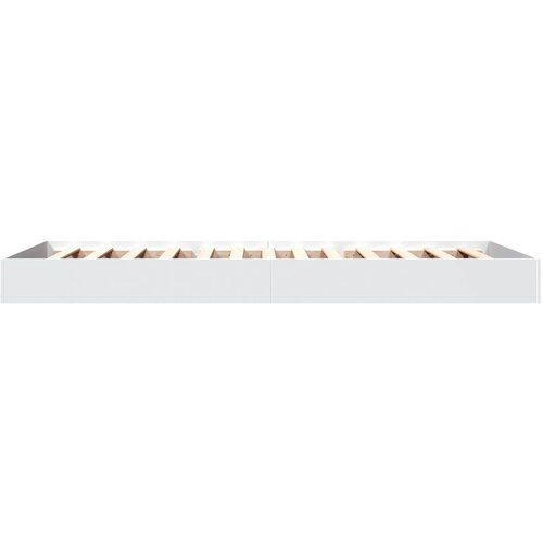  Okvir kreveta za pod Bijela 80 x 200 cm Konstruirano drvo Slike
