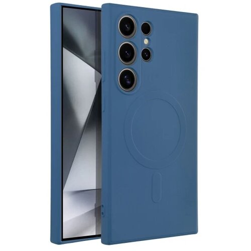 Silicone Mag Cover compatible with MagSafe maska za SAMSUNG S24 ULTRA blue Cene