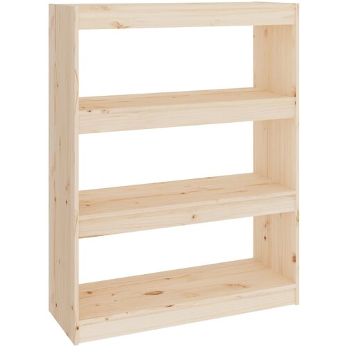 Maison Chic Knjižna omara - Knjižni regal 80x30x103,5 cm trdna borovina, (21723485) Slike
