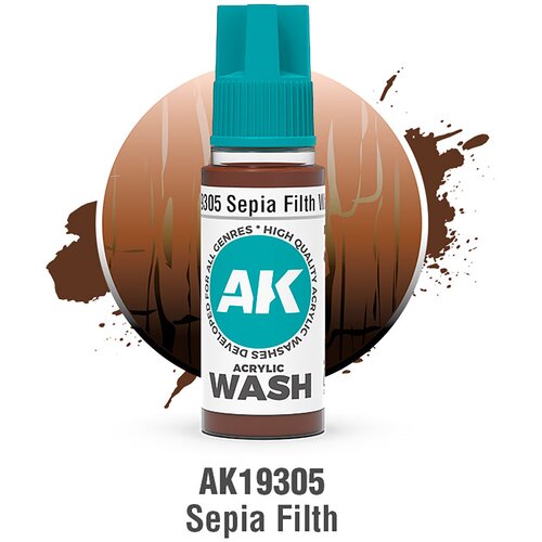 AK Interactive Sepia Filth Wash 18ml - AK19305 Cene