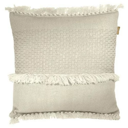 Malagoon Offwhite fringe cushion Bijela