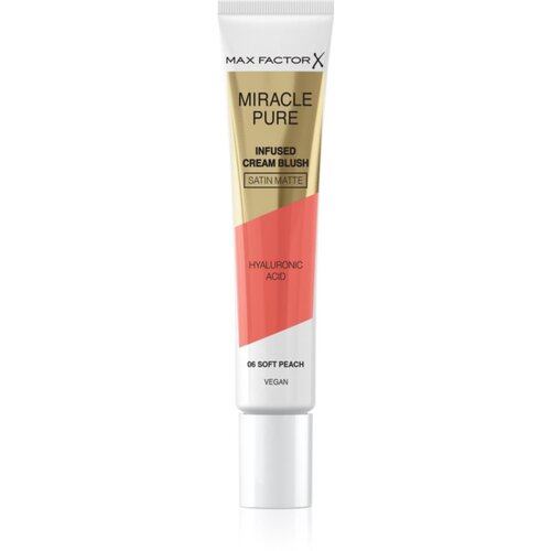 Max Factor Miracle Pure Infused Cream Blush rdečilo za obraz 15 ml odtenek 06 Soft Peach Slike