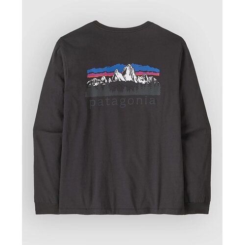 Patagonia Fitz Roy Foothills Majica z dolgimi rokavi ink black Cene