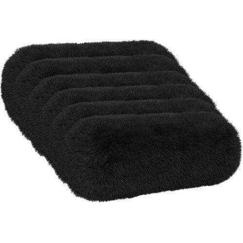  Presvlaka za jastuk 6 pcs HEERLEN Crna &amp;Oslash; 15 x 40 cm PV flis Slike