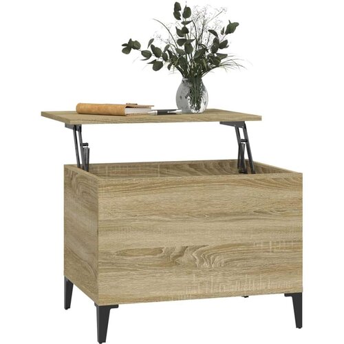  Stolić za kavu boja hrasta 60 x 44 5 x 45 cm konstruirano drvo Slike