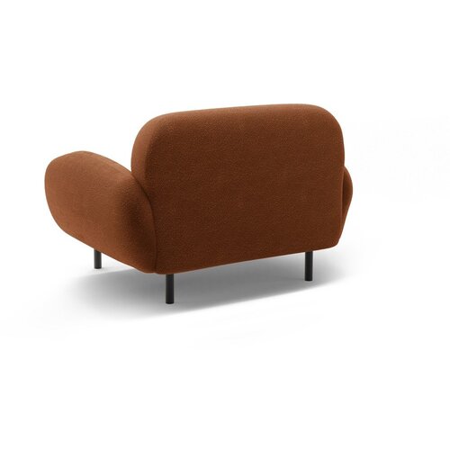 Micadoni Fotelja od boucl&amp;eacute; tkanine boja terakote Poppy &amp;ndash; Slike