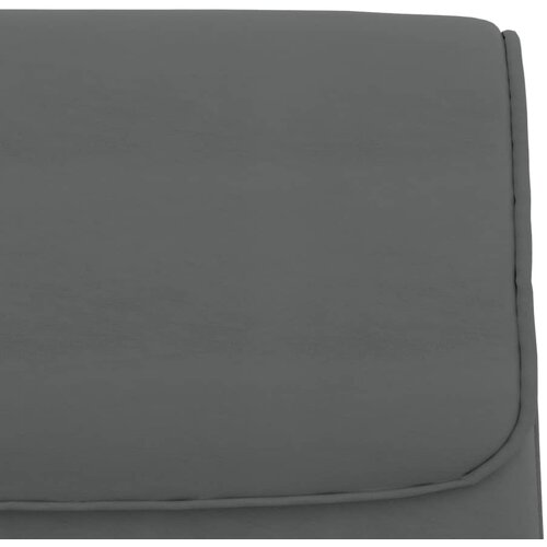  Klupa siva 100 x 64 x 80 cm od umjetne kože Slike