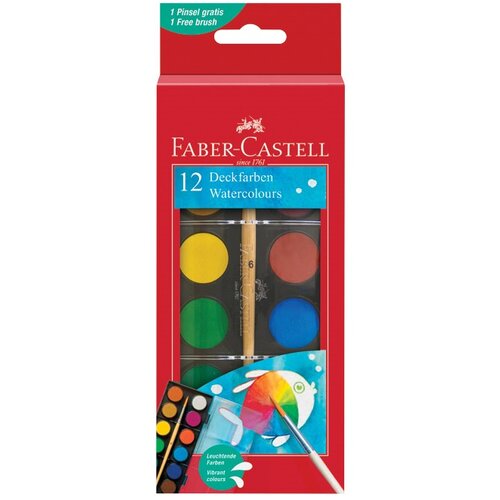 Faber-Castell Vodene boje FABER-CASTELL 12 boja - 30 mm Cijene